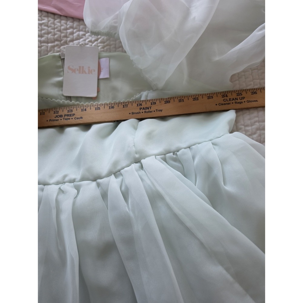 Selkie x REVOLVE The French Puff Fairycore Whimsical Dress Milk Jade Sz 3X - Picture 5 of 5